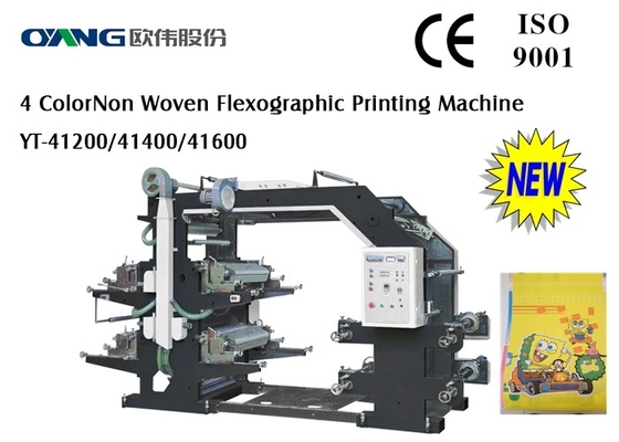 W pełni automatyczna czterokolorowa drukarka fleksograficzna do papieru / folii / włókniny