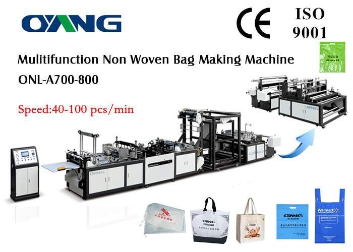 Ultradźwiękowy Sealing Woven Bags Manufacturing Machine for D Cut / T Shirt / Handle Bag