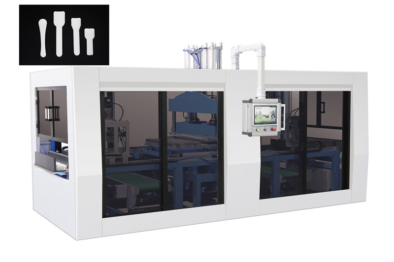 170 sztuk / min Jednorazowa maszyna do produkcji sztućców Maszyna do produkcji łyżek do jogurtów papierowych