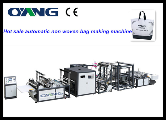 Ultradźwiękowy Sealing High Speed ​​Nonwoven Carry Bag / Shoes Bag / D-Cut Bag Making Machine