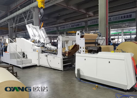 Hydrauliczna automatyczna maszyna do produkcji toreb papierowych Trójfazowa torba na zakupy o mocy 32 kW